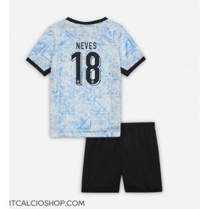 Portogallo Ruben Neves #18 Seconda Maglia Bambino Europei 2024 Manica Corta (+ Pantaloni corti)